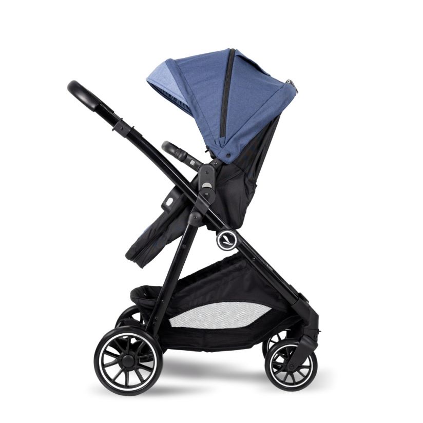 Coche Milan Premium Baby Azul con Portabebé