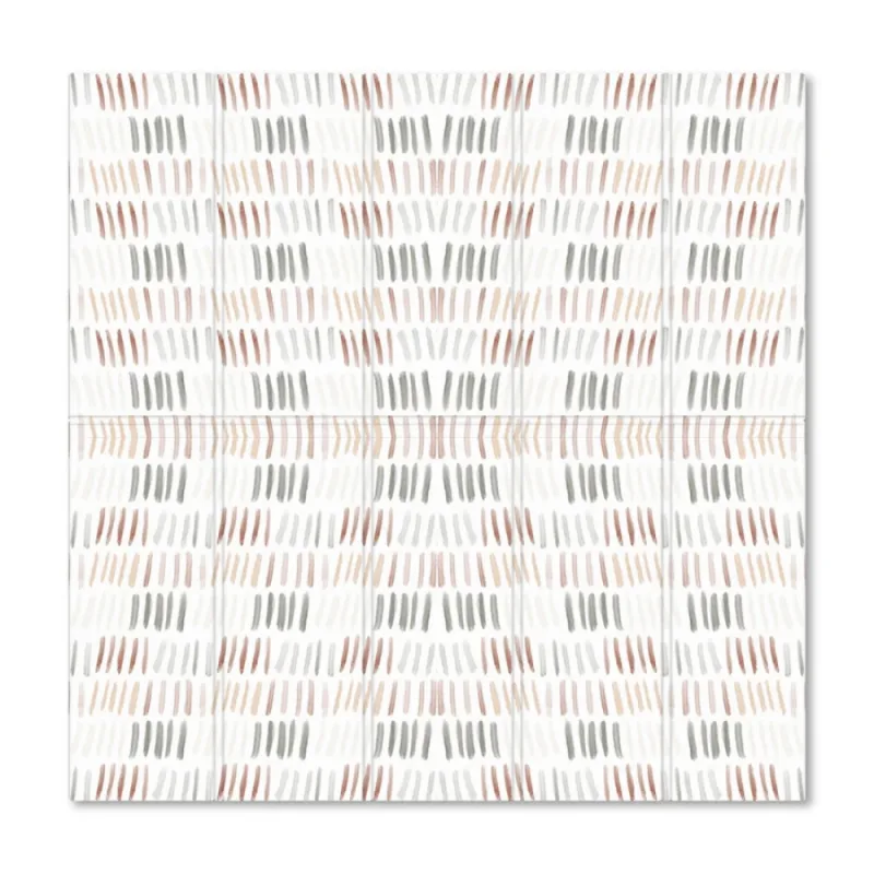 Alfombra de Gateo Plegable con Bordes Reversible Selva y Líneas Modernas Premium Baby
