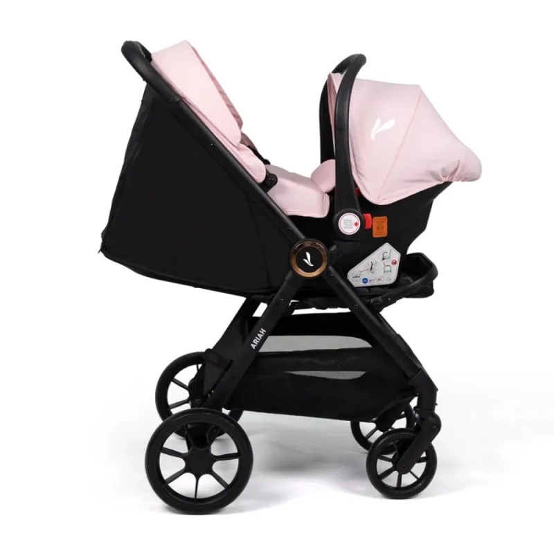 Coche para Bebé Ariah Rosado con Portabebé
