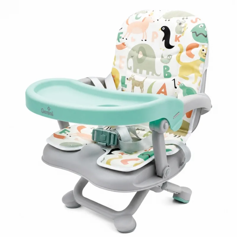 Silla Elevadora para Bebé Genial con Bandeja Ajustable Diseño Animales 6 a 36 Meses