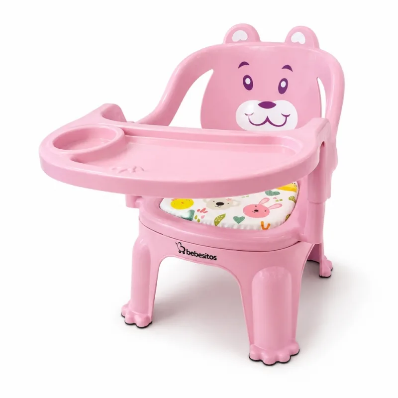 Silla de Comer para Bebé Bebesitos con Bandeja Diseño Osito