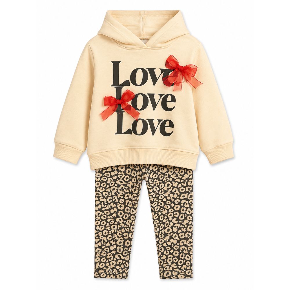 Conjunto para Niña con Sudadera y Pantalón 2 Estilos