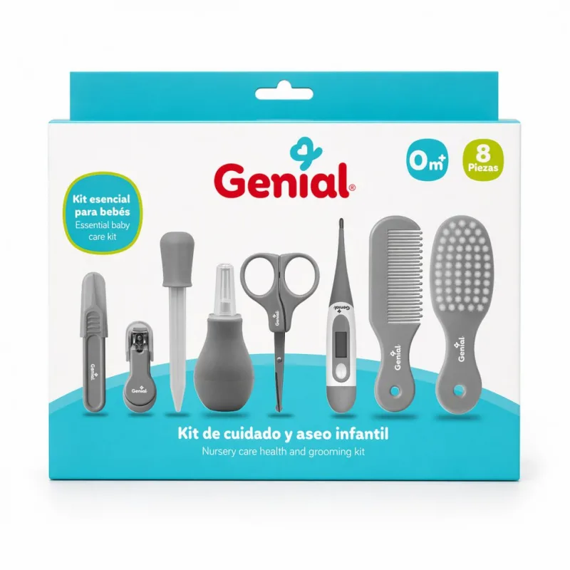 Kit de Cuidado y Aseo Infantil Genial 8 Piezas