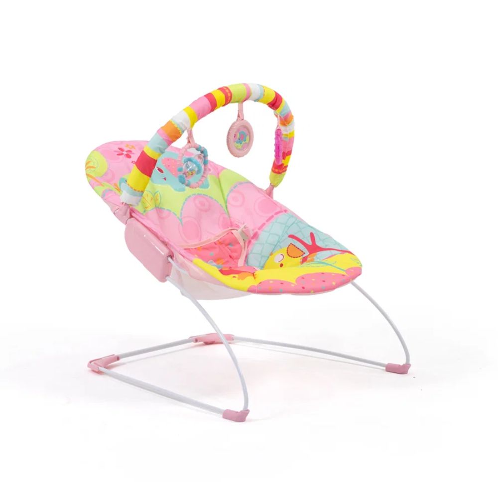 Silla Mecedora Bouncer para Bebé con Vibración Melodías y Barra de Juguetes