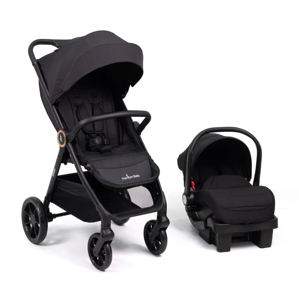Coche para Bebé Ariah Negro con Portabebé