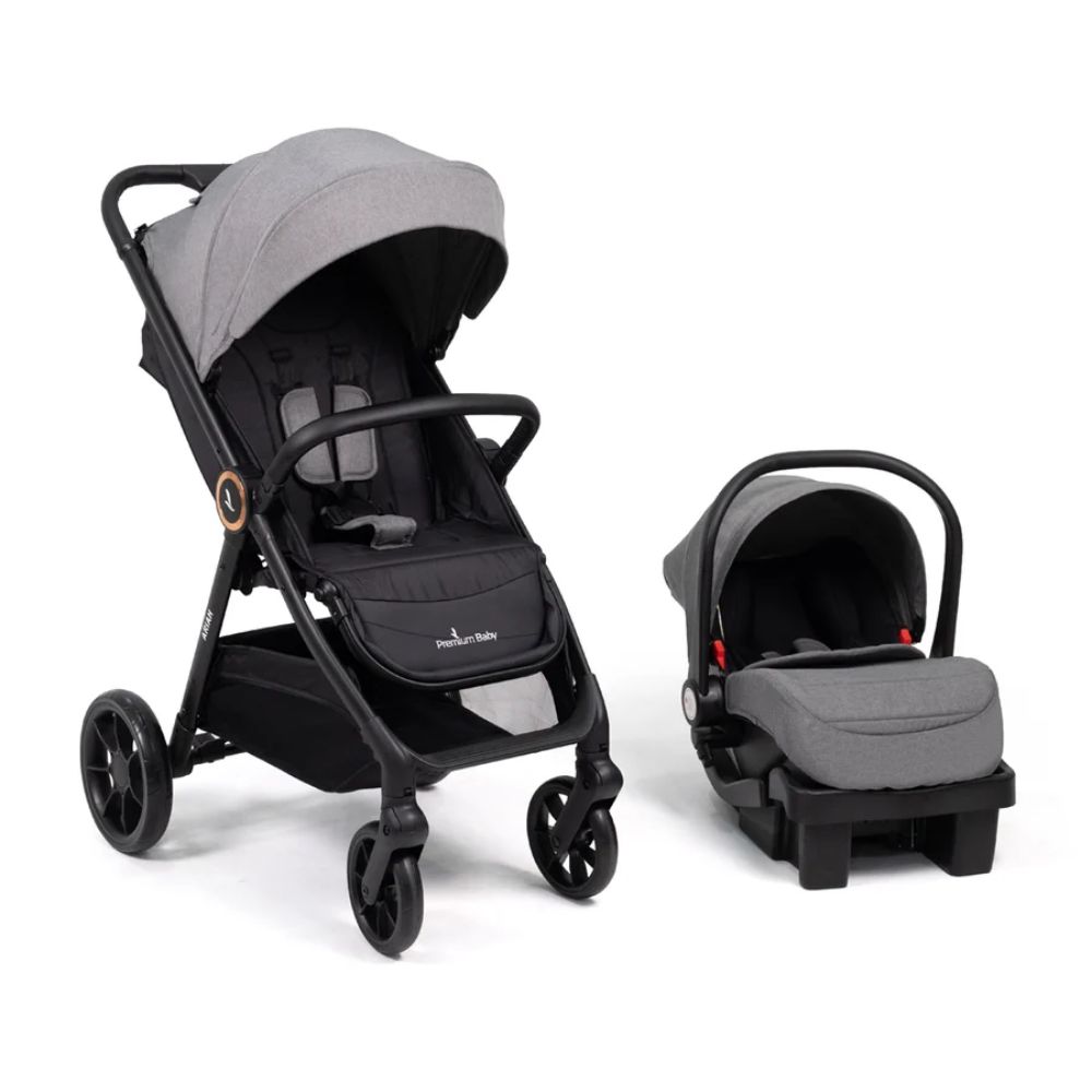 Coche para Bebé Ariah Gris con Portabebé